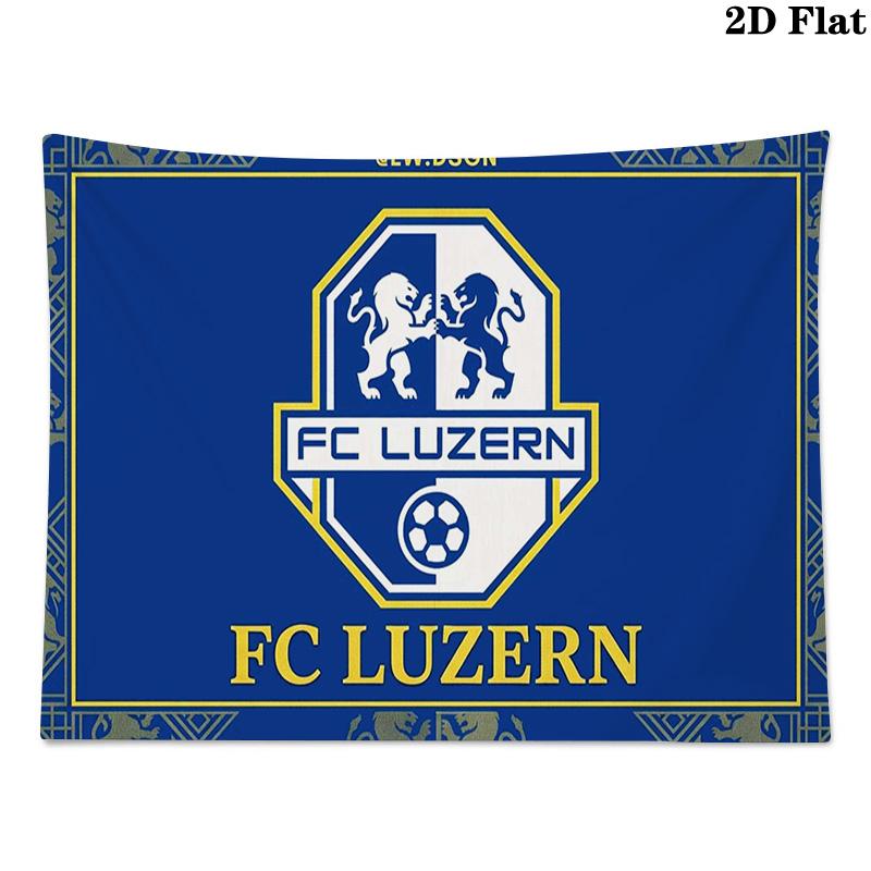 Luzern FC Wall Tapestry Aesthetic Wall Hanging Printed Fabric Blanket Decorative Tapestries for Bedroom Living Room Home Decor