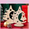 Unique Christmas Tree Hanging Decor Festive Hollow Wooden Ornaments For Holiday Gatherings