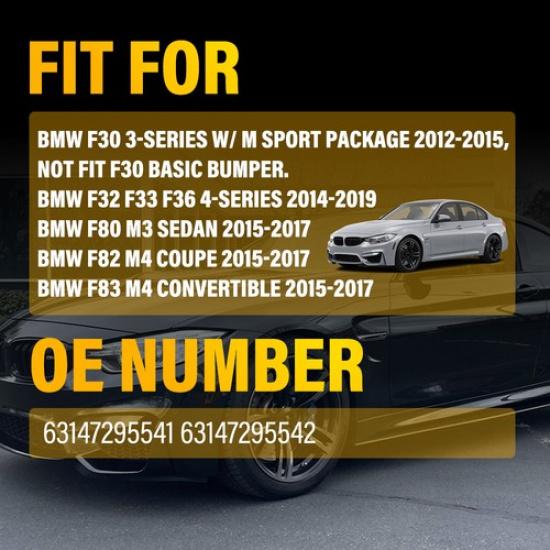 2PC Front Bumper Side Marker Light Reflector For BMW F30 F32 F33 F36 F80 F82 F83