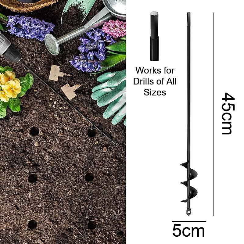 Portable Electric Earth Drill Bit for Planting and Soil Loosening