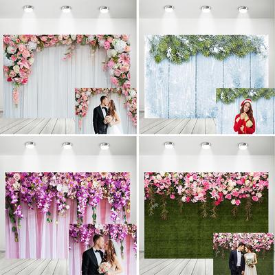 Pozadí k výročí svatby, Párty, Rekvizity pro fotografické studio, Romantické fotografické pozadí, pro Svatby, Párty, Události