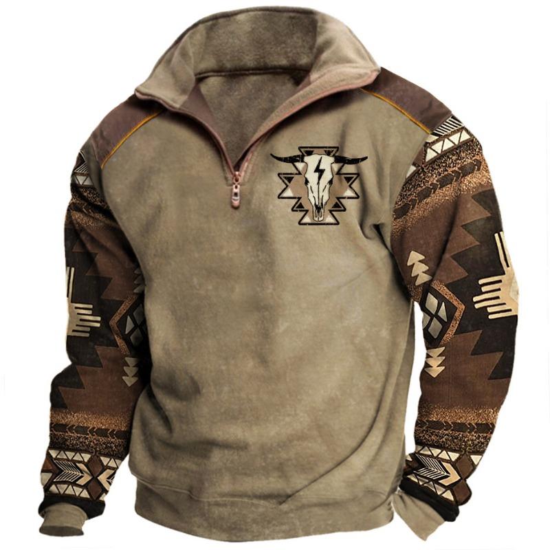 Hot selling spring and autumn large size men's lapel sweatshirts outdoor casual sweatshirts