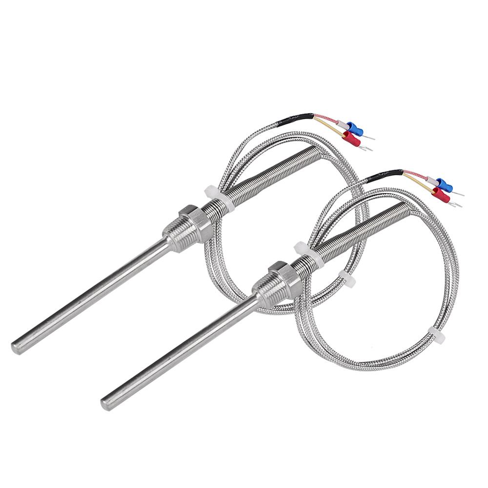 1300 °C Hochtemperatur-Sensor Gewinde PT3/8'' 10cm Edelstahlsonde K-Typ Thermoelementrohr Temperaturregler