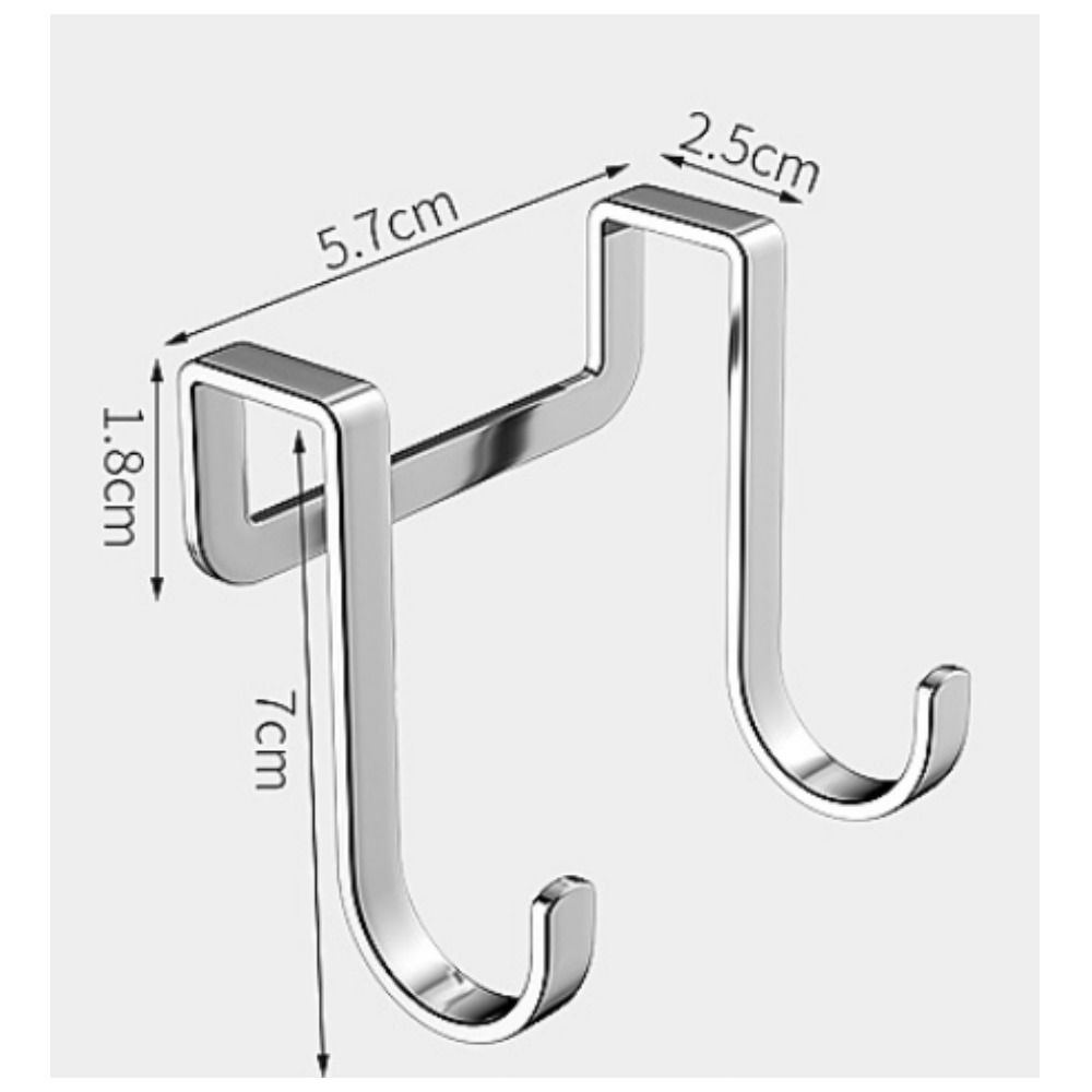 1/5 Pcs Double S Shaped Cabinet Hook Furniture Hardware  Drawer Cabinet, Closet, Fence