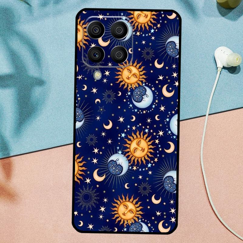 Vintage Moon and Sun Stars For Samsung Galaxy M14 M34 M54 M20 M06 M16 M12 M13 M15 M35 M55 M33 M53 M21 M31 M32 M52 Case
