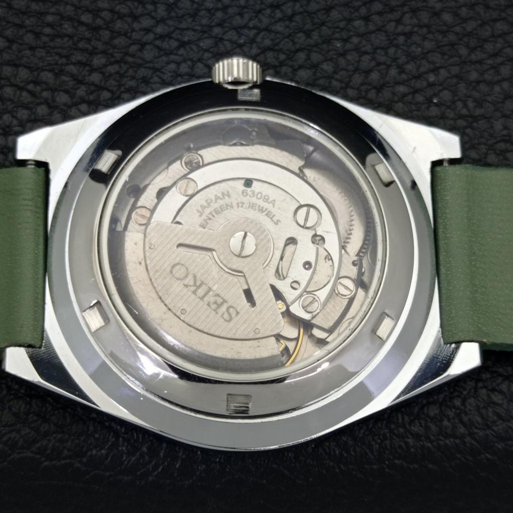 JAPAN VINTAGE REFURBISHED SEIKO 5 AUTOMATIC MENS GREEN DIAL WATCH A440664-4 Sk-a440664