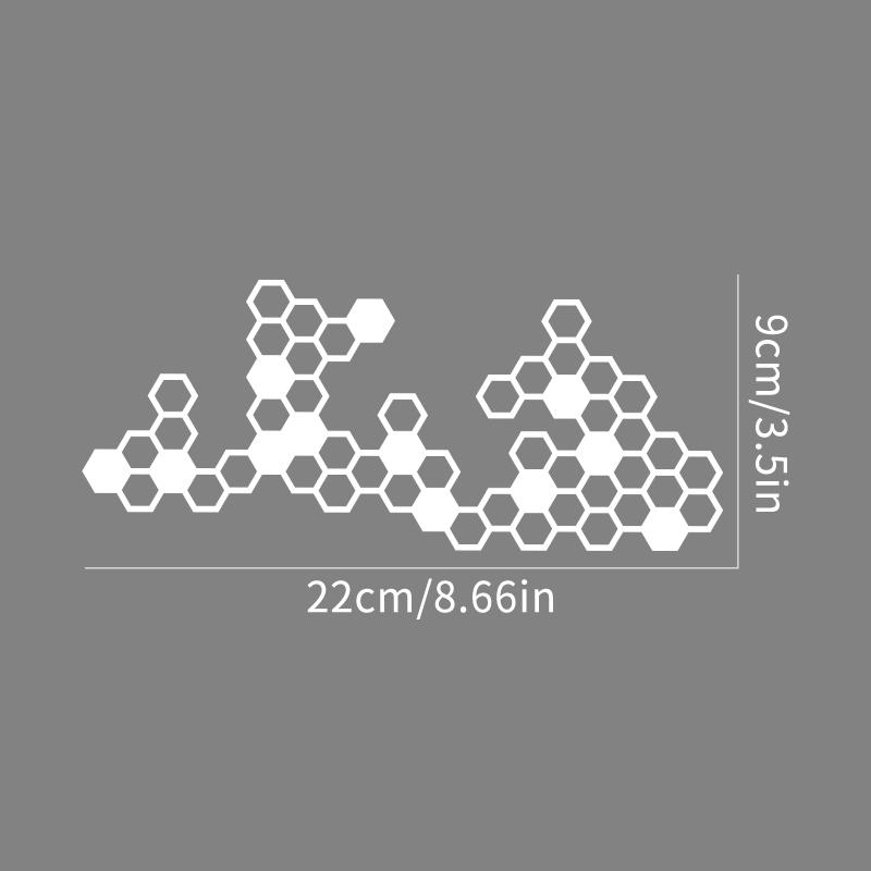Honeycomb Gear Motorcycle Stickers for Moto Fairing Fuel Tank Waterproof Racing Helmet Vinyl Decals Motorcycle Accessories
