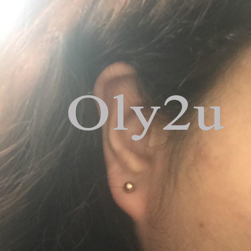 Simple Yoga Om Earring Ball Star Tree Cross Bicycle Stainless Steel Stud Earrings for Women Men T Bar Ear Piercing Gift