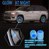 8Pcs Self-luminous Luminous Fluorescent Valve Caps Night Glowing Tyre Valve Stem Cover  Car Wheel