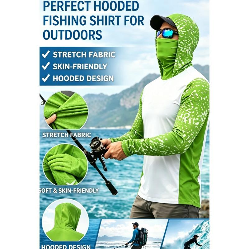 Fishing Shirts Breathable Fish Hoodie Clothes Men Jersey Long Sleeve Sweatshirts Summer Uv Protection Tops Wear