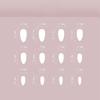 24 Stück kurze Kunstnägel zum Aufdrücken, glitzernde Maniküre-Nagelpflaster, 10 ml