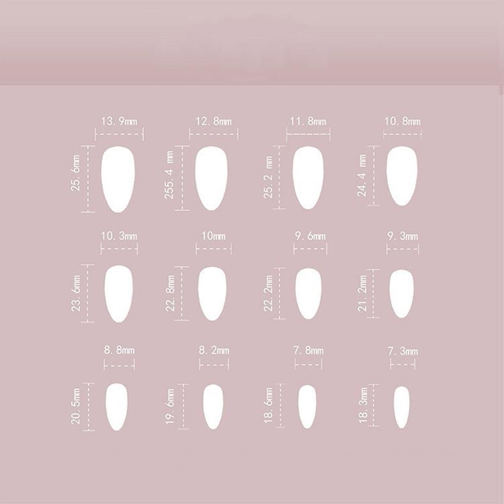 24 Stück kurze Kunstnägel zum Aufdrücken, glitzernde Maniküre-Nagelpflaster, 10 ml