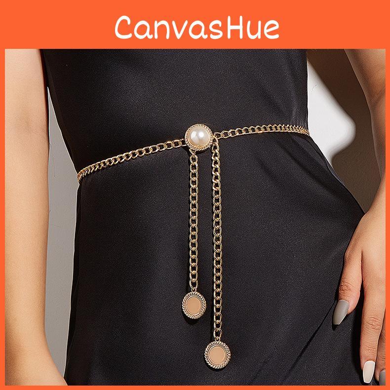 Simulation Fashion Pearl Decoration Women Casual Waist Chain For Use Daily