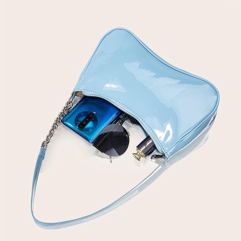 IELGY textured PU leather shoulder bag retro classic
