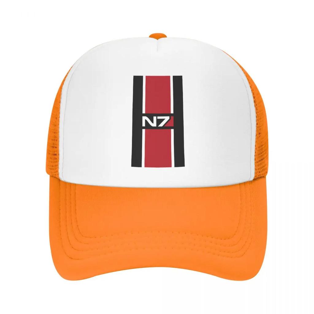 Custom Punk Mass Effect N Baseball Cap for Women Unisex Adjustable Video Game Trucker Hat Sun Protection Snapback Hats