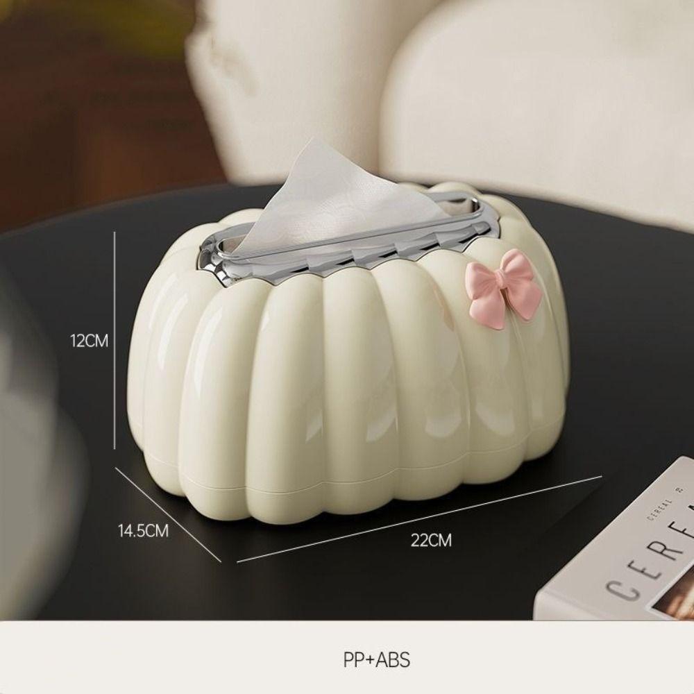 Pumpkin Shaped Paper Holder ABS Napkin Box New Tissue Storage Container  Office Living Room