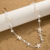Vacation Beach Wind Glass Beads Mix and Match Starfish Gravel Necklace for Women