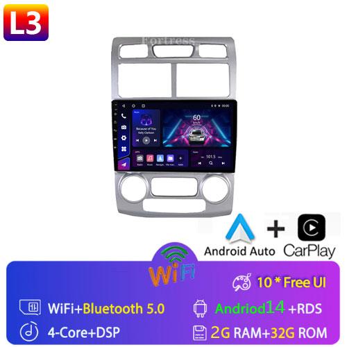 Fortress  Android 10 Car Radio For Kia Sportage 2 2004 2005 2006 2007-2010 Android Auto Multimedia Player Stereo BT 2din DVD HU