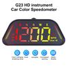 Speedometer Digital Clock KMH RPM Mileage Meter Head Up Display Multi Functional Car HUD 12V G23 Overspeed Alarm