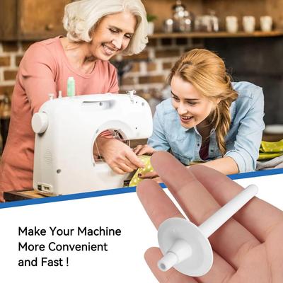 3 BUC Ac Suport Bobină, Suport Bobină pentru Mașină de Cusut, Pin Auxiliar din Plastic, Accesorii pentru Mașină de Cusut Casnică, Alb