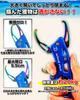 Wind Rise Fish Aluminum Fish Pistol-Shaped Grip, Rust-Resistant Titanium-Coated Grip, Ultra-Lightweight (Red)