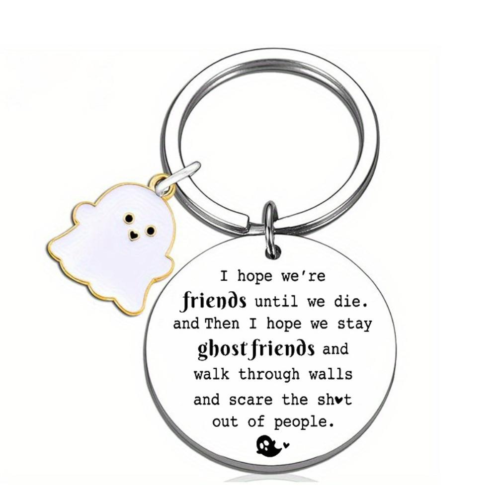 

Круглые брелоки на Хэллоуин, брелок с цветами, креативный подвес для сумки, аксессуары для ключей Specter