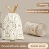 Cartoon Capybara Drawstring Trash Bags For Home Use With Thick Pe Material For Kitchen Cleanup
