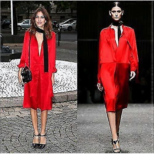 Women's Fashion Soft Black Thin Section Tight Scarf Tie Necklace Collar Ribbon Acsergery Gift