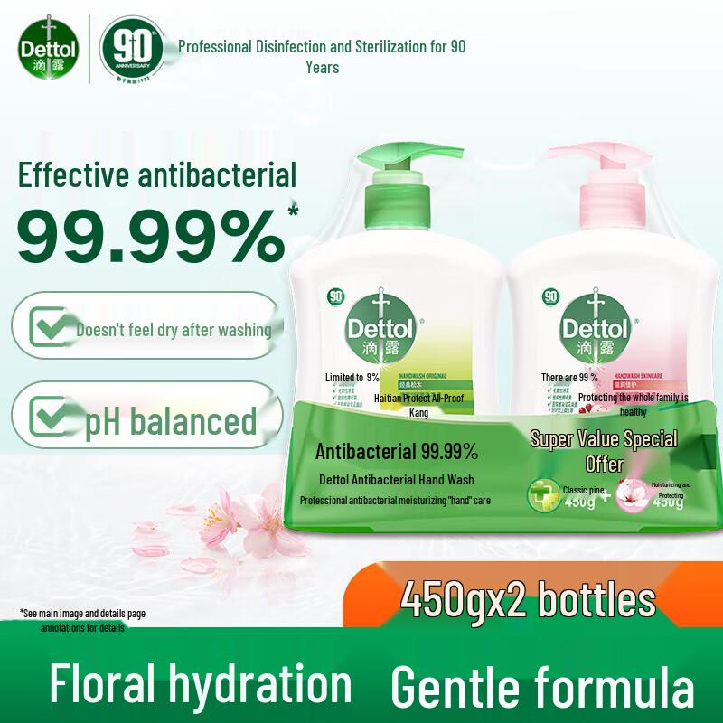 Dettol Hand Wash Moisturizing & Pine Twin Pack