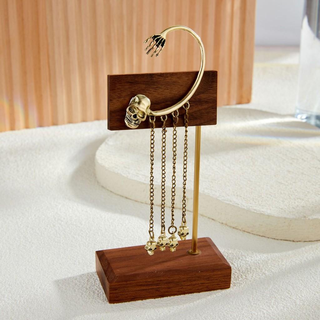 Gothic Unique Skull Head Earrings With Exquisite Long Tassels For Men And Womens Fashion