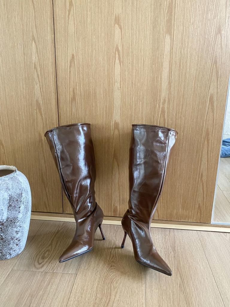 French Pointed Thin Heel Two Wear Boots Autumn and Winter 2025 New Fashion Versatile High Heel Boots Thin Boots Women