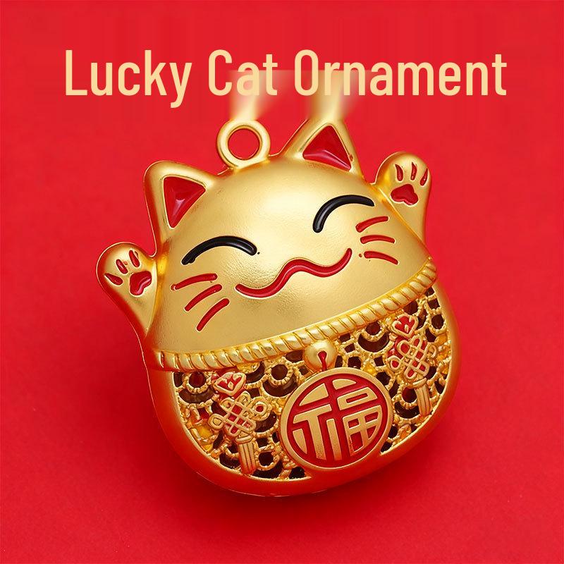 

Латунный брелок в виде тыквы Фу, кота удачи и счетов – Привлекает богатство и удачу