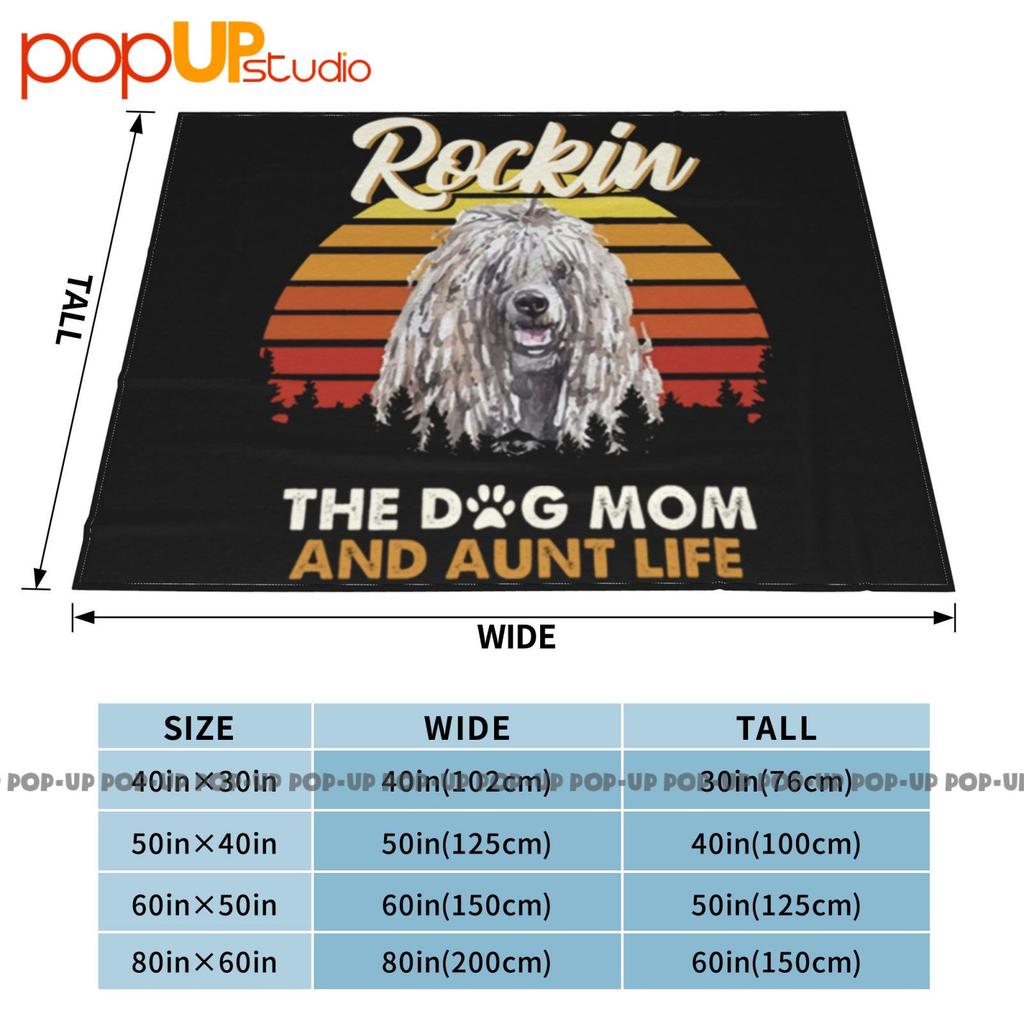 Psí Máma Teta Komondor Štěně Dárek Pro Milovníka Psů Ultra-Měkká Přikrývka Deka Zimní Pokrývka na Pohovku Povlaky na Postel