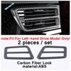 Carbon Fiber Look Car Dashboard Air AC Outlet Vent Decor Cover Trim ABS Accessories For VW Volkswagen Atlas / Teramont