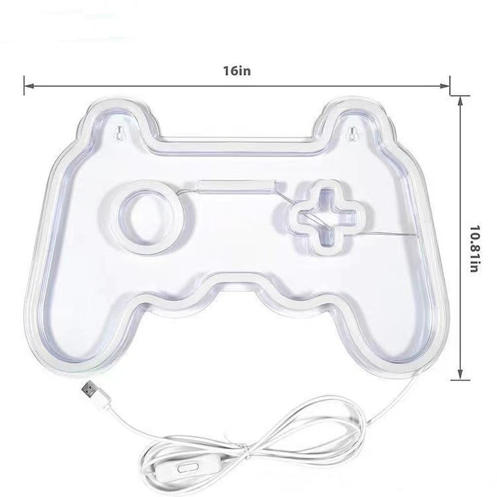 Geschlechtsneutrales Neon-Gamecontroller-Licht für Innendekoration