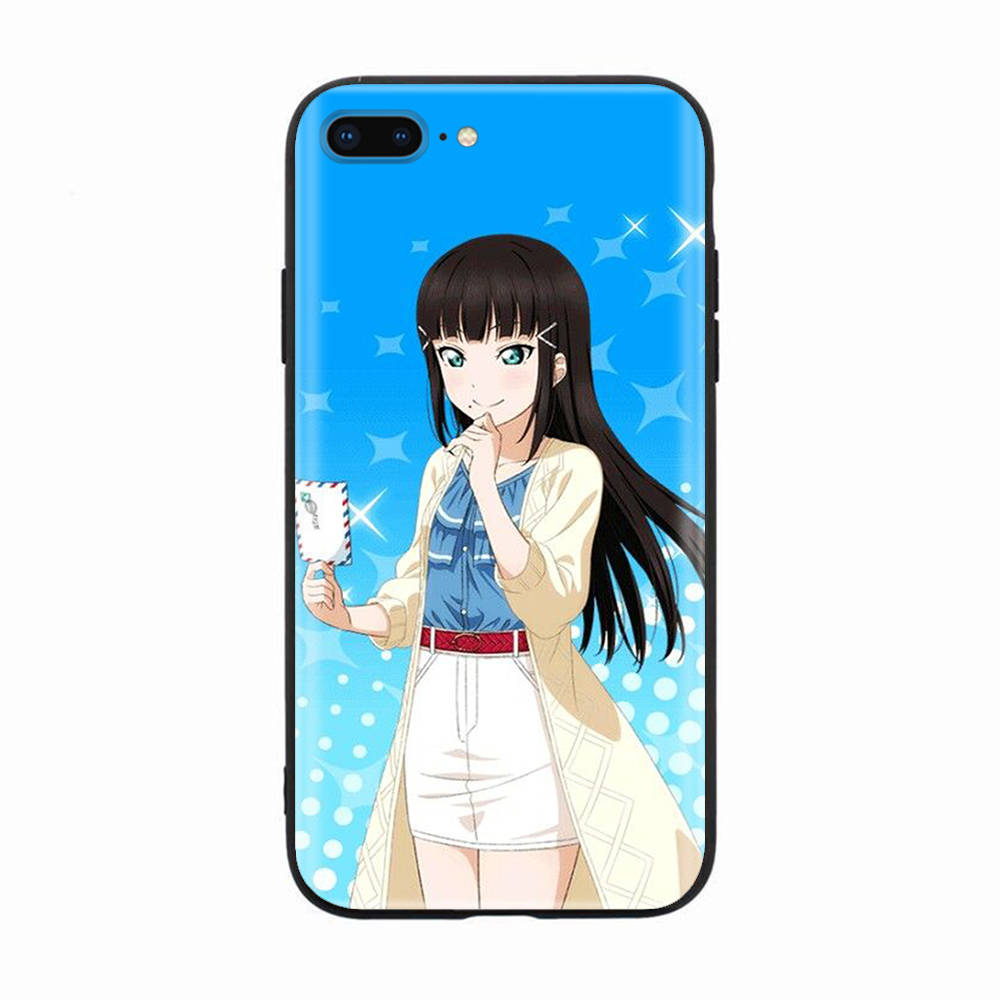 Black Case for Xiaomi Redmi 13C Note 9 iPhone XR 7 8 14 15 11 12 13 X XS Pro Max Samsung A25 S23 S24 FE Ultra Plus Dia Kurosawa