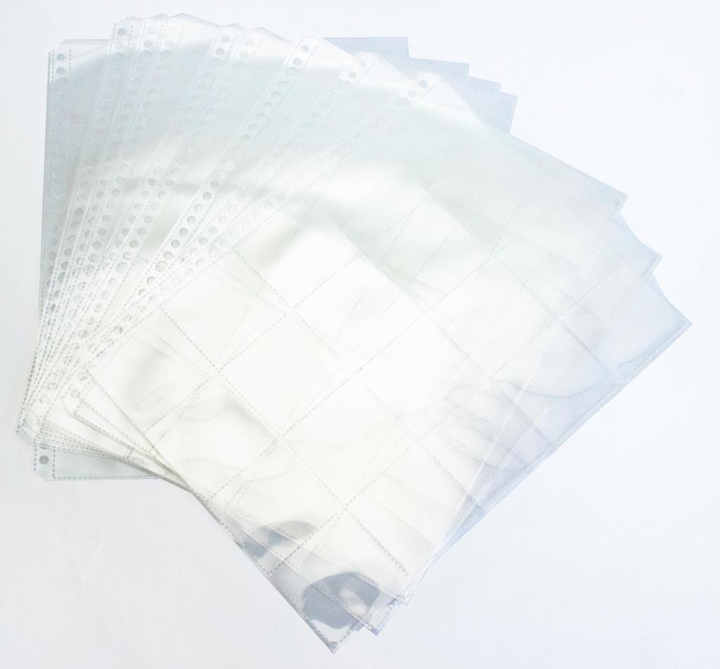 Seiun Shoten Chocolate Perfect Pocket A4 Stickers, Large/Neo Size, Refills, Size, Clear, 10-Pack