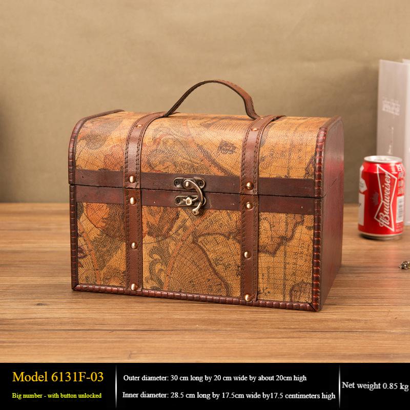 

Антикварная карта, набор из трех предметов, винтажная деревянная коробка + коробка для реквизита для кино и телевидения + сундук с сокровищами для занятий с замком, сундук с сокровищами 30cm