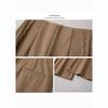 Women's High Waist Khaki Flare Pants - Slimming, Casual Drapey Style for Spring 2025