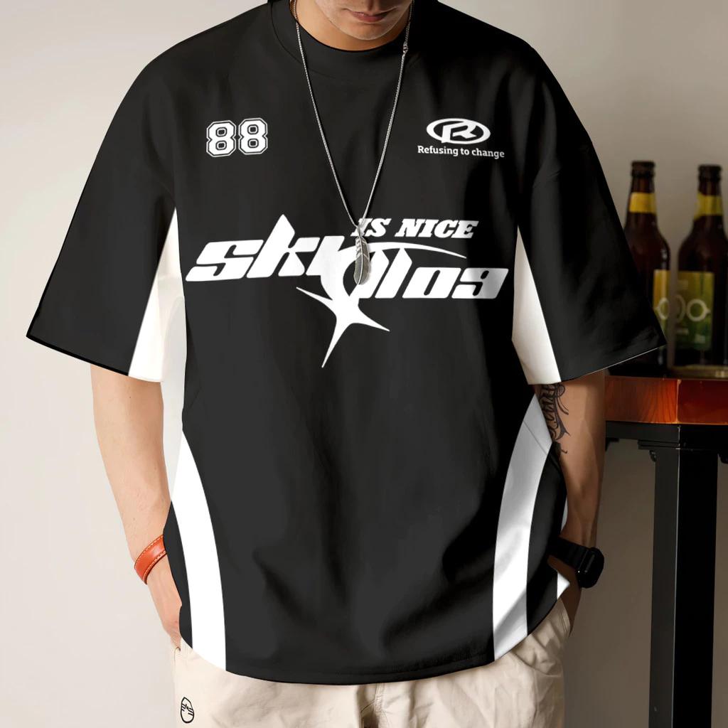 2026 Ootd Hip-Hop Vintage Jersey Summer Lelaki Viral Street Jersey Viral American Retro Street Jersey Outdoor Sports Football T-Shirt