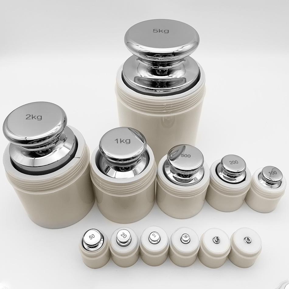 Stainless Steel Calibration Weight Set: 100g, 500g, 1kg - F1 Grade for Electronic Scales