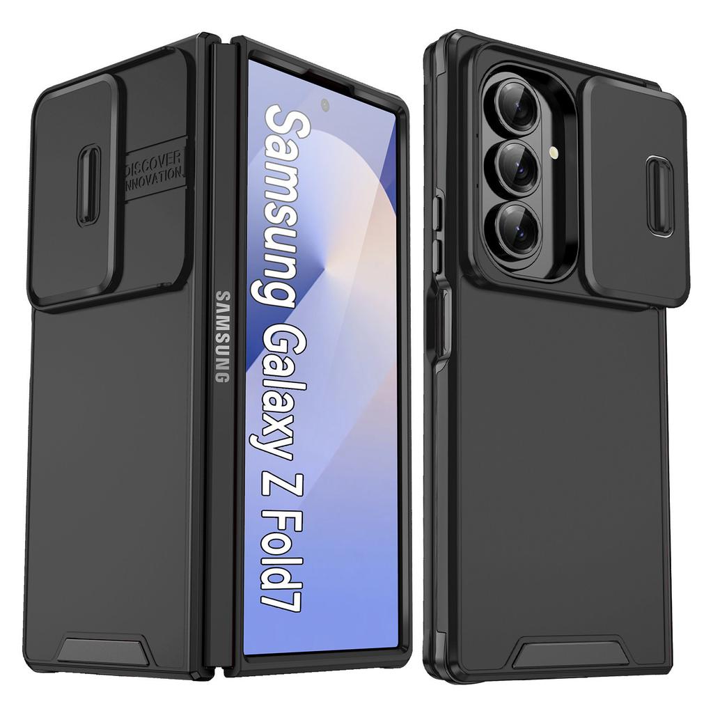 case for Samsung Z FOLD 7 6 5 4 Skin protection cover to prevent falls plain full coverage Two in one sliding window Shock Proof