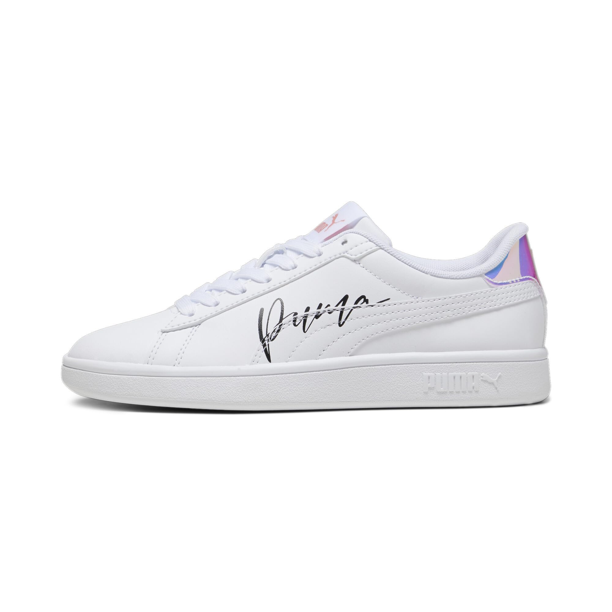 

Sneakers for Smash L Crystal Wings JR Smoothie [PUMA] kids, 3.0 392582, White, Black/Peach (01)