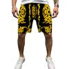 European And American Men'S Summer New 3D Printed Drawstring Loose Sports Shorts Men'S Beach Pants