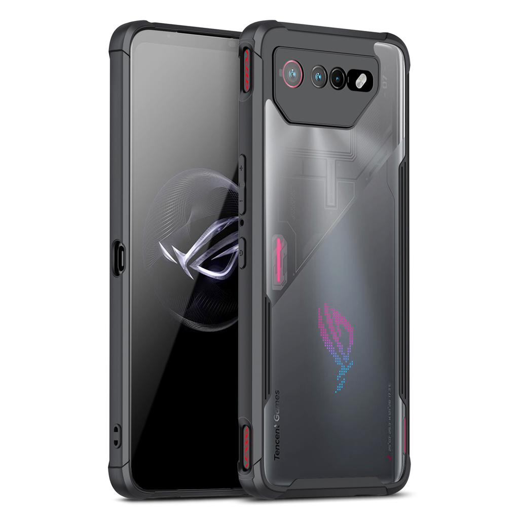 Šarvuotas smūgiams atsparus dėklas ASUS ROG Phone 7/6, apsauginis dėklas nuo kritimo su paslėptu stoveliu, žaidimams draugiškas telefono dėklas