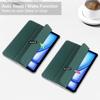 For iPad Air 13 (2025)/(2024) Case PU Leather Smart Tablet Cover Smooth Matte Back, Built-In Pencil Holder