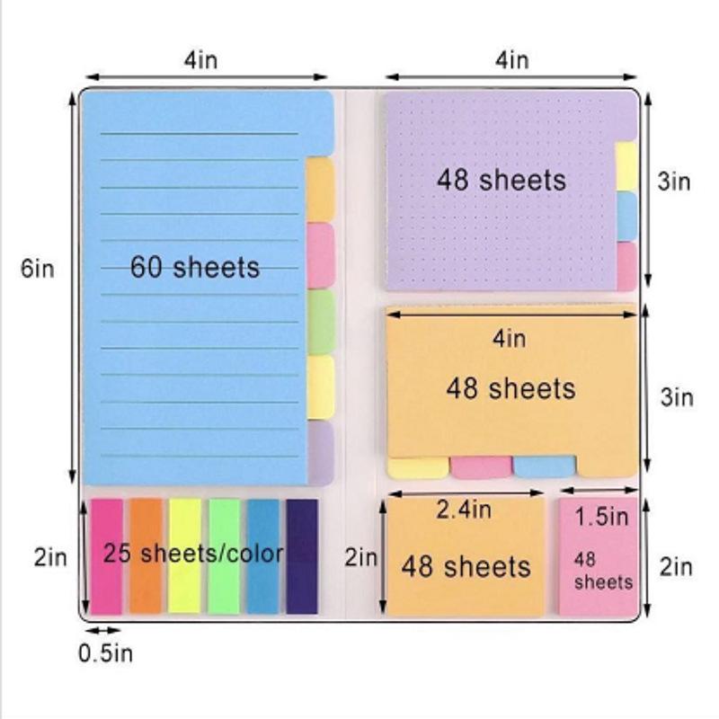 Custom Creative Sticky Notes Set – Cute Student Memo Reminder Book
