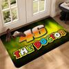 46 The Doctor Motorcycle Racing Rectangle Carpet Carbon Fiber Yellow Sport Bike Fan Home Decor Mat  Floor Rug Entryway Doormat