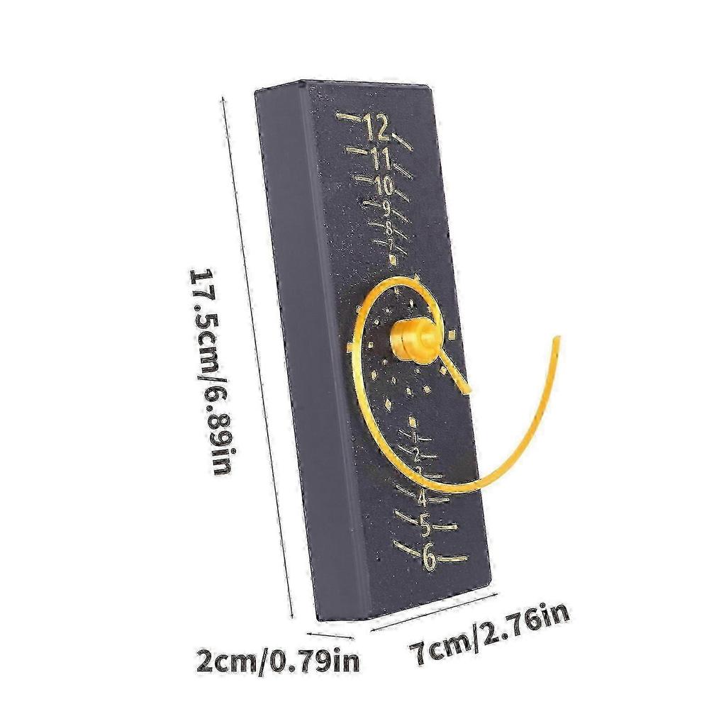 Spirals Fibonaccis Rectangular Wall Clock Combining Mathematical Aesthetic and Modern Styles for Unique Homes Decors 25-26s