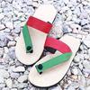 Summer Natural Linen Couple Harajuku Hard Foam Bottom Beach Flip-flops Sandals Luffy Straw Slippers Men